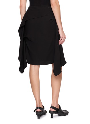 Back View - Click To Enlarge - LOEWE - Asymmetric Draped Midi Skirt