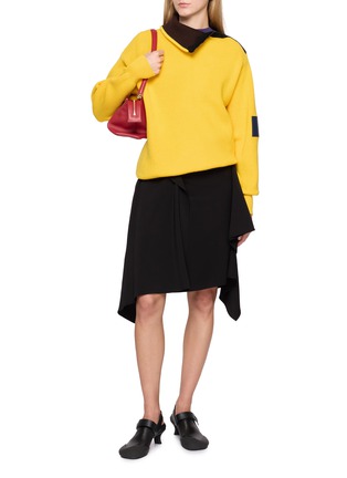 Figure View - Click To Enlarge - LOEWE - Asymmetric Draped Midi Skirt