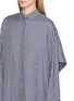  - LOEWE - Chequered Cape Panel Shirt Dress
