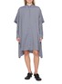 LOEWE Chequered Cape Panel Shirt Dress
