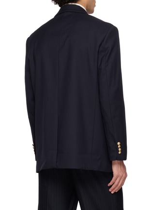 Back View - Click To Enlarge - DUNST - Single-Breasted Unisex Wool Blazer