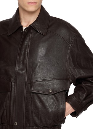  - DUNST - Oversized Leather Unisex Blouson Jacket