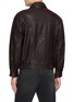 Back View - Click To Enlarge - DUNST - Oversized Leather Unisex Blouson Jacket