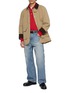 Figure View - Click To Enlarge - DUNST - Corduroy Collar Waxed Cotton Hunting Jacket