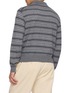 Back View - Click To Enlarge - DUNST - Striped Knit Polo Sweater