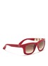 Figure View - Click To Enlarge - VALENTINO GARAVANI - 'Detachable Rockstud' acetate sunglasses