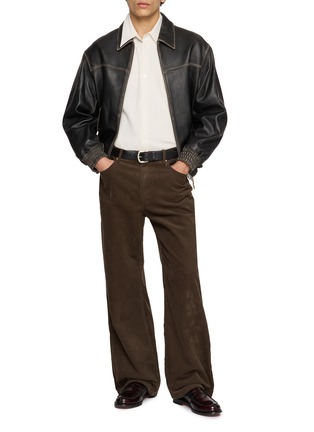 Figure View - Click To Enlarge - DUNST - 90s Wide Leg Corduroy Jeans