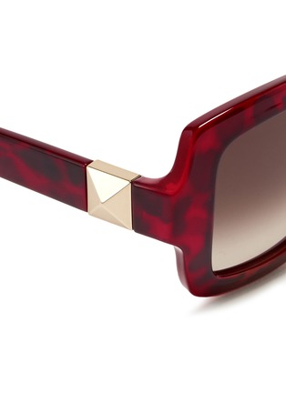 Detail View - Click To Enlarge - VALENTINO GARAVANI - Oversize square acetate sunglasses