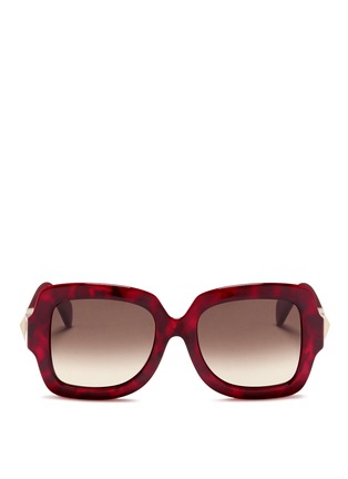 Main View - Click To Enlarge - VALENTINO GARAVANI - Oversize square acetate sunglasses