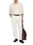 Figure View - Click To Enlarge - DUNST - Leather Logo Polo Sweatshirt
