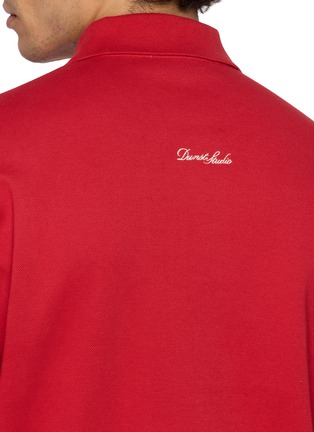  - DUNST - Leather Logo Polo Sweatshirt