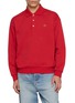DUNST Leather Logo Polo Sweatshirt