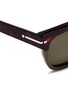 Detail View - Click To Enlarge - VALENTINO GARAVANI - 'Rockstud' tortoiseshell brow bar acetate sunglasses