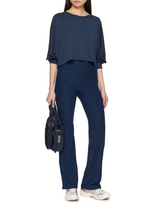 Figure View - Click To Enlarge - BEYOND YOGA - Studio Luxe Cropped Long Sleeve T-Shirt