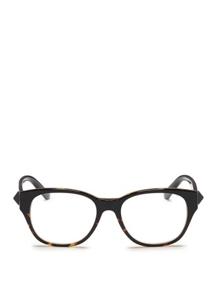 Main View - Click To Enlarge - VALENTINO GARAVANI - 'Rockstud' tortoiseshell acetate optical glasses