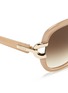 Detail View - Click To Enlarge - CHLOÉ - 'Brunelle' link hinge suspended lens sunglasses