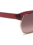 Detail View - Click To Enlarge - CHLOÉ - Metal rim angular acetate sunglasses