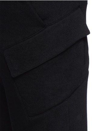 Detail View - Click To Enlarge - HELMUT LANG - Drawstring waist fleece sweatpants