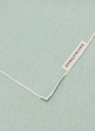 Detail View - Click To Enlarge - BORGO DELLE TOVAGLIE - Filo Linen Table Runner — Salvia/Sale Marino
