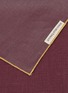 Detail View - Click To Enlarge - BORGO DELLE TOVAGLIE - Filo Linen Table Runner — Pruno/Gold