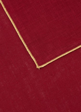 Detail View - Click To Enlarge - BORGO DELLE TOVAGLIE - Filo Linen Napkin — Cuore Mio/Gold
