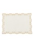 BORGO DELLE TOVAGLIE Letizia Linen Placemat — Avorio/Gold