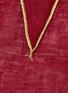 Detail View - Click To Enlarge - BORGO DELLE TOVAGLIE - Set of 4 Linen Placeholder Ribbons — Cuore Mio/Gold
