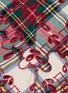 Detail View - Click To Enlarge - BORGO DELLE TOVAGLIE - Amalfi Linen Tablecloth — Cuore Mio/Rosso/Scozzese Avorio