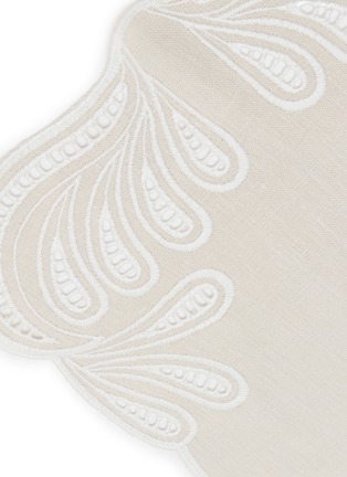 Detail View - Click To Enlarge - BORGO DELLE TOVAGLIE - Telca Linen Placemat — Mastice/Avorio
