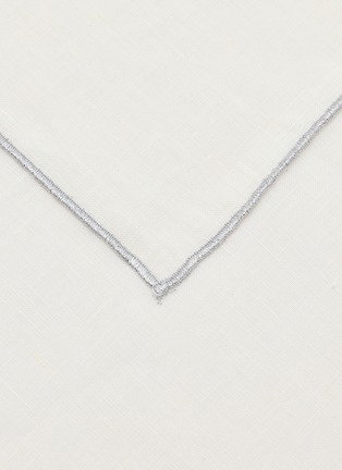 Detail View - Click To Enlarge - BORGO DELLE TOVAGLIE - Filo Linen Napkin — Avorio/Silver