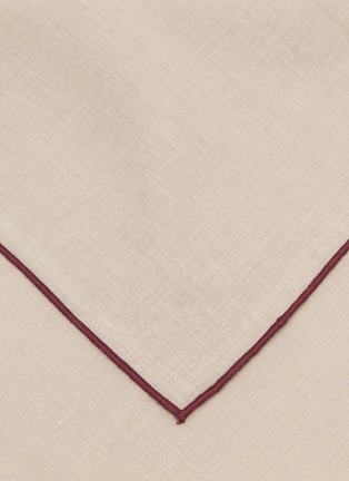 Detail View - Click To Enlarge - BORGO DELLE TOVAGLIE - Filo Linen Napkin — Sabbia/Pruno