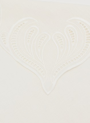 Detail View - Click To Enlarge - BORGO DELLE TOVAGLIE - Tecla Linen Napkin — Mastice/Avorio
