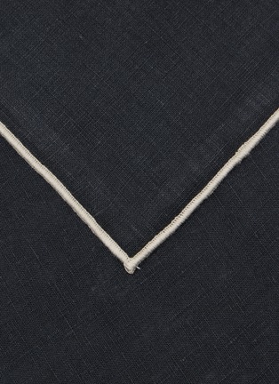Detail View - Click To Enlarge - BORGO DELLE TOVAGLIE - Filo Linen Napkin — Carbone/Mastice
