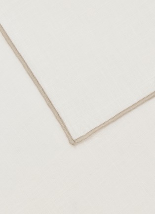 Detail View - Click To Enlarge - BORGO DELLE TOVAGLIE - Filo Linen Napkin — Avorio/Mastice