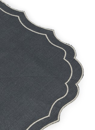 Detail View - Click To Enlarge - BORGO DELLE TOVAGLIE - Firenze Linen Placemat — Carbone/Mastice
