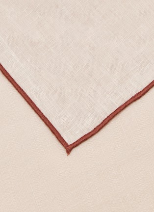 Detail View - Click To Enlarge - BORGO DELLE TOVAGLIE - Filo Linen Napkin — Sale Marino/Terracotta
