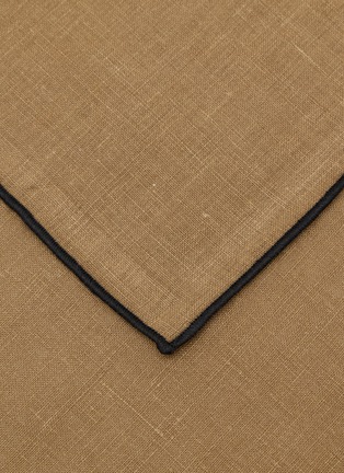 Detail View - Click To Enlarge - BORGO DELLE TOVAGLIE - Filo Linen Napkin — Avorio/Cuore Mio