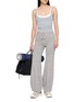 Figure View - Click To Enlarge - FP MOVEMENT - Quick Step Heathered Drawstring Waistband Pants