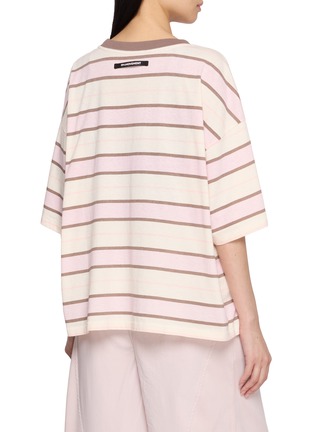 Back View - Click To Enlarge - FP MOVEMENT - Tackle Printed Stripe T-Shirt