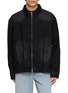 SOLID HOMME Washed Corduroy Zip Up Jacket