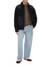 Figure View - Click To Enlarge - SOLID HOMME - Washed Corduroy Zip Up Jacket