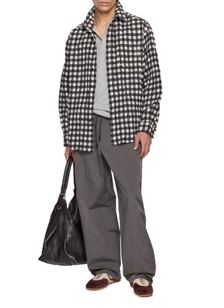 Figure View - Click To Enlarge - SOLID HOMME - Long Sleeve Chequered Shirt