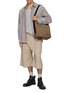 Figure View - Click To Enlarge - SOLID HOMME - Long Sleeve Textured Striped Shirt