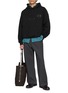 Figure View - Click To Enlarge - SOLID HOMME - Logo Print Hoodie