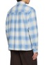 Back View - Click To Enlarge - SOLID HOMME - Faded Chequered Button Up Shirt