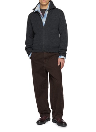 Figure View - Click To Enlarge - SOLID HOMME - Faded Chequered Button Up Shirt