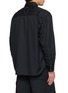 Back View - Click To Enlarge - SOLID HOMME - Ruched Sleeve Button Up Shirt