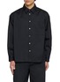 SOLID HOMME Ruched Sleeve Button Up Shirt
