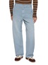 SOLID HOMME Washed Carpenter Wide Leg Pants