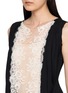  - ASSIGNMENTS - Draped Bow Lace Front Midi Dress